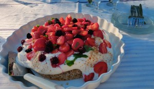 Jordgubbstårta Mandelmjöl